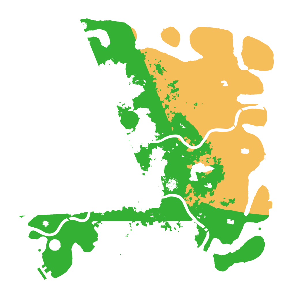Biome Rust Map: Procedural Map, Size: 4500, Seed: 235513732