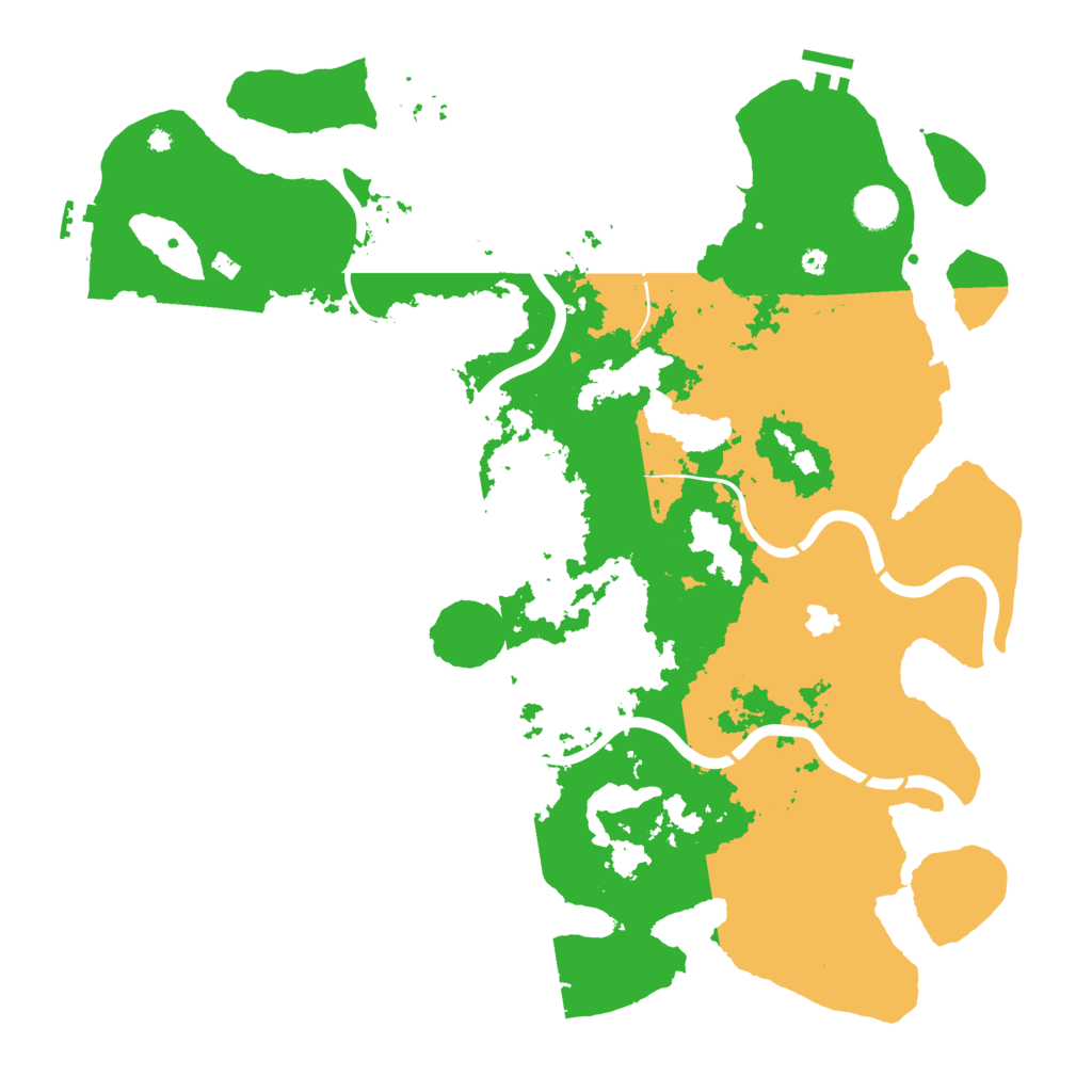 Biome Rust Map: Procedural Map, Size: 4300, Seed: 64513154
