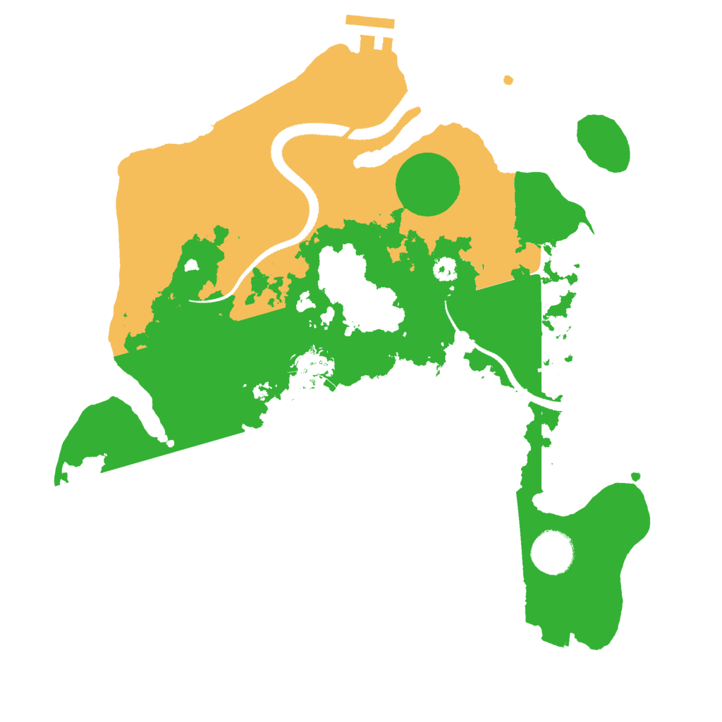 Biome Rust Map: Procedural Map, Size: 3000, Seed: 12216