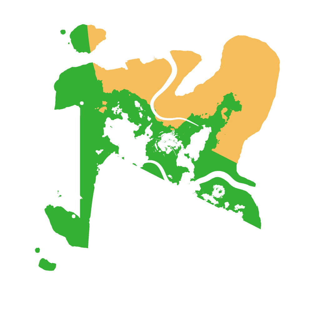 Biome Rust Map: Procedural Map, Size: 2500, Seed: 137