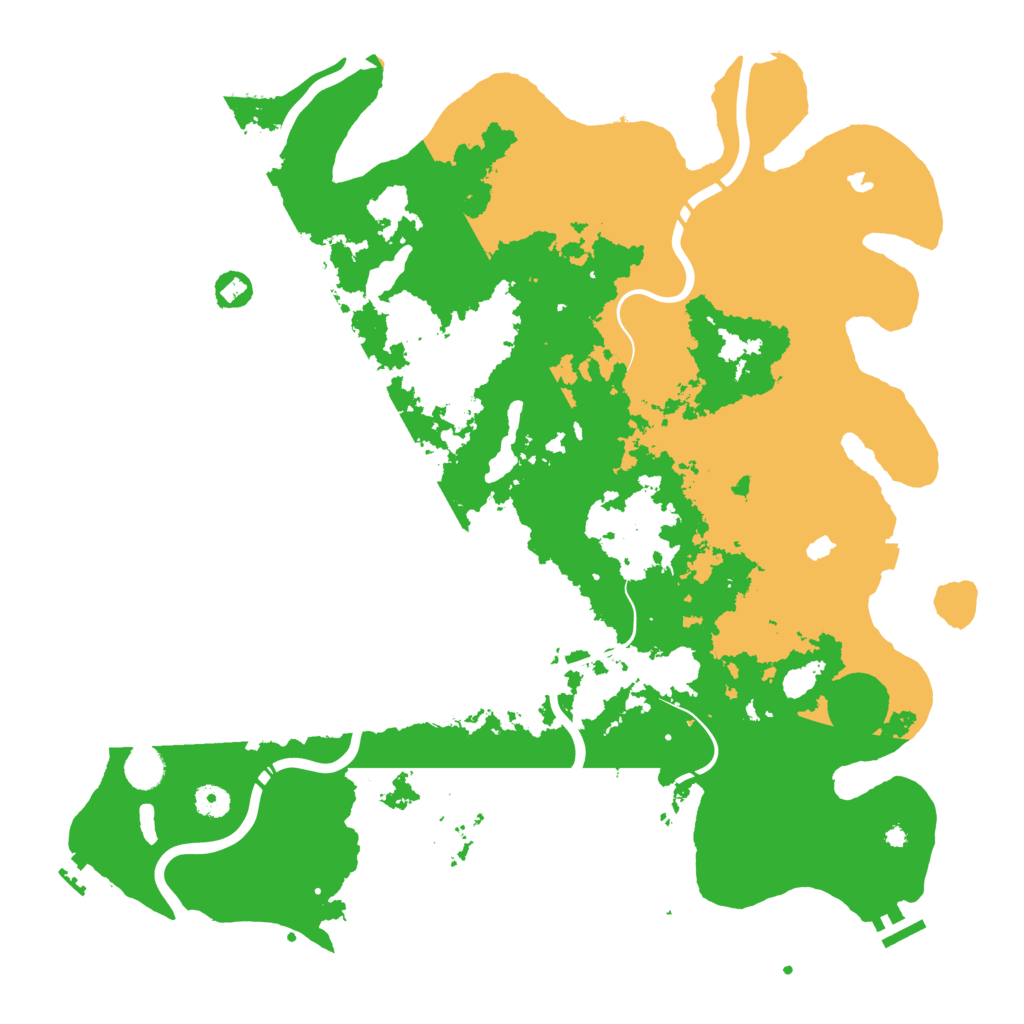 Biome Rust Map: Procedural Map, Size: 4500, Seed: 23533974