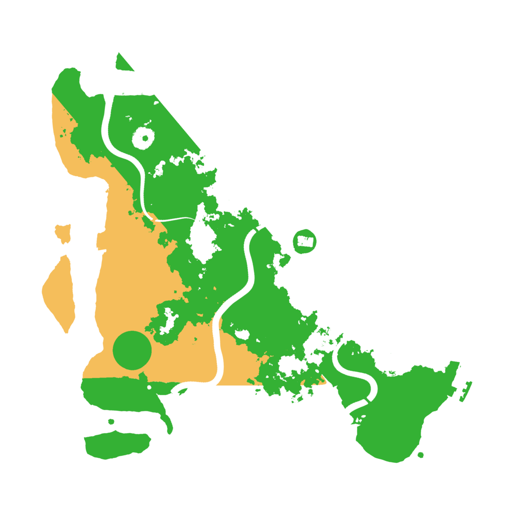 Biome Rust Map: Procedural Map, Size: 3500, Seed: 524973656