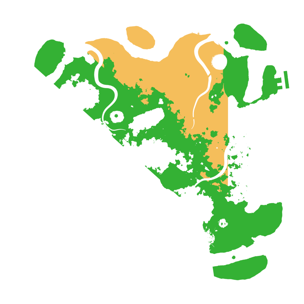 Biome Rust Map: Procedural Map, Size: 3500, Seed: 4291