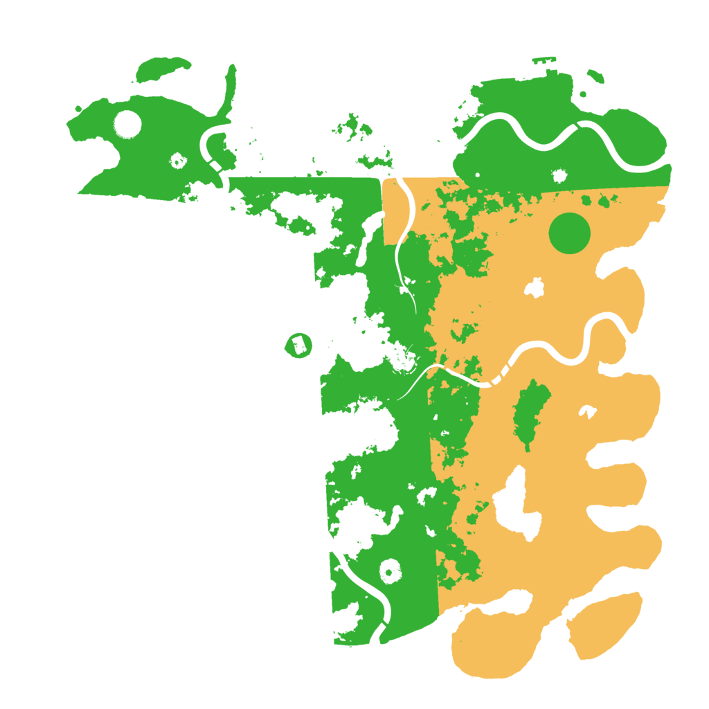 Biome Rust Map: Procedural Map, Size: 4500, Seed: 612185800