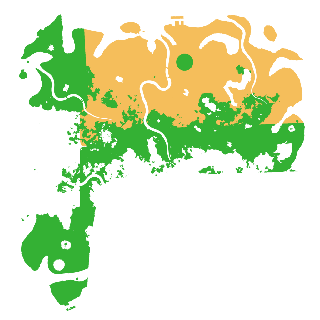 Biome Rust Map: Procedural Map, Size: 5000, Seed: 199023311