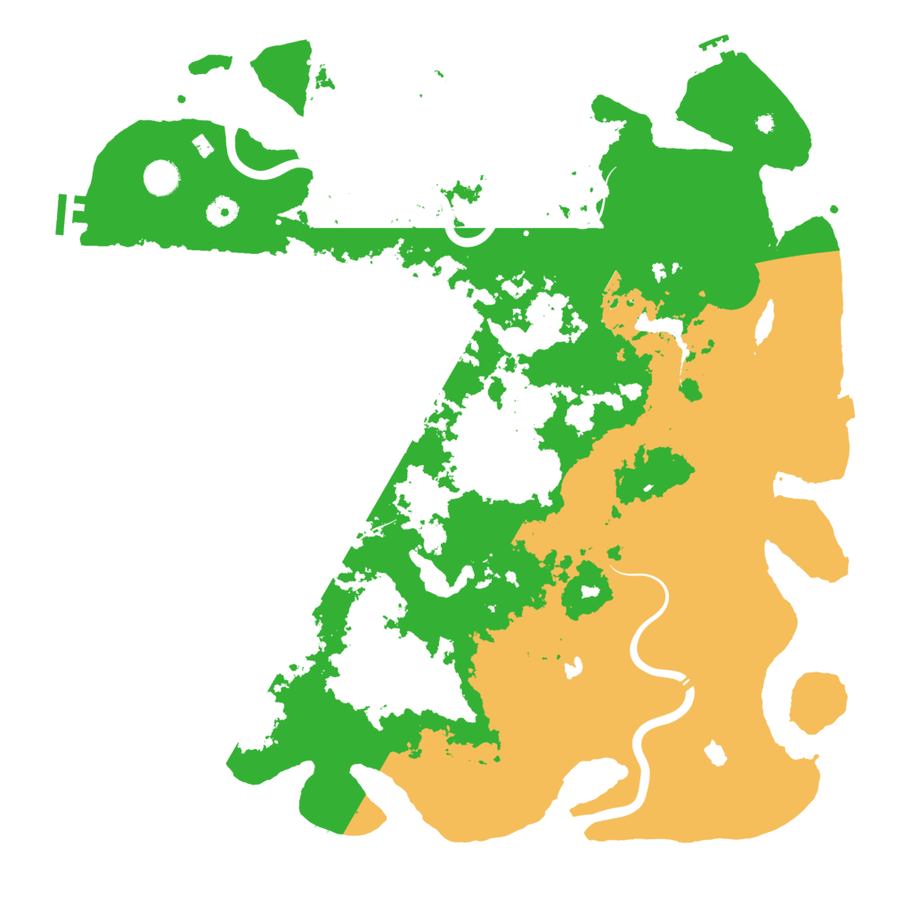 Biome Rust Map: Procedural Map, Size: 4500, Seed: 2105908305