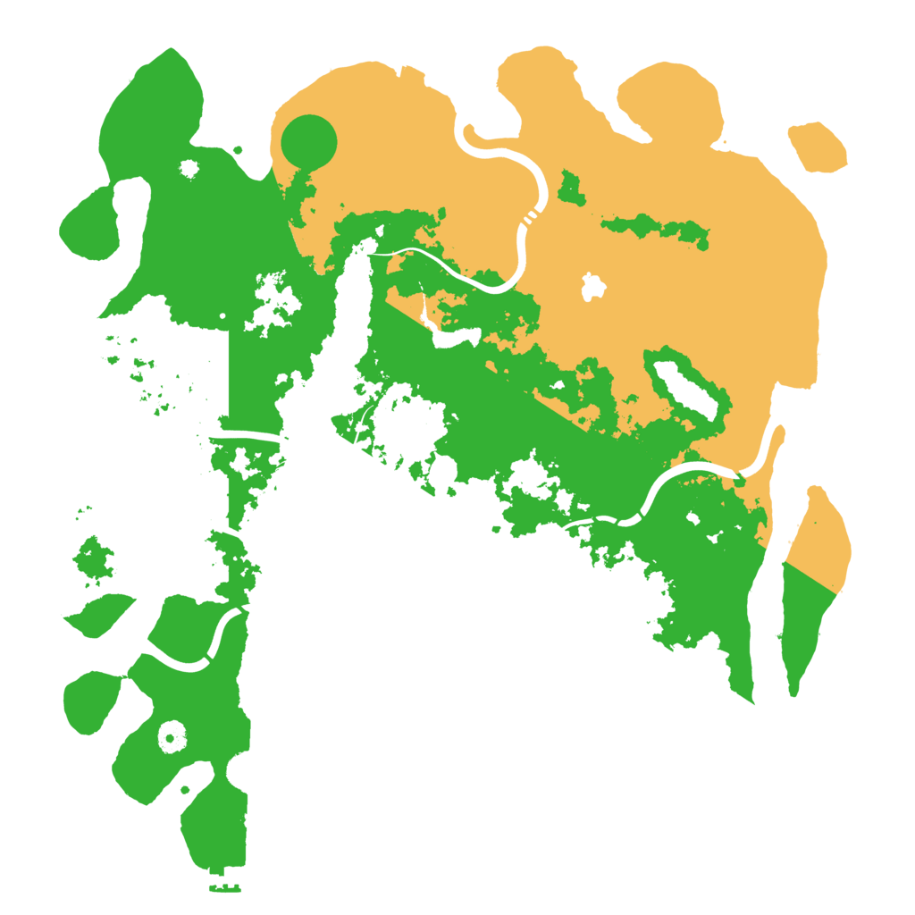 Biome Rust Map: Procedural Map, Size: 4400, Seed: 3800