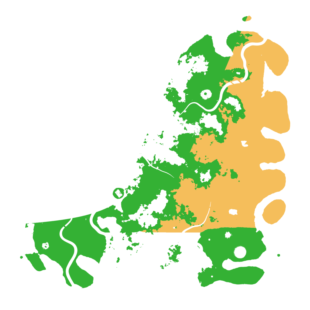 Biome Rust Map: Procedural Map, Size: 4500, Seed: 2141646452