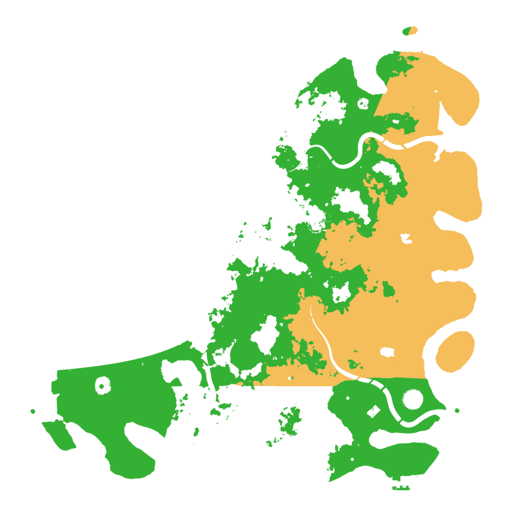 Biome Rust Map: Procedural Map, Size: 4500, Seed: 2141646452