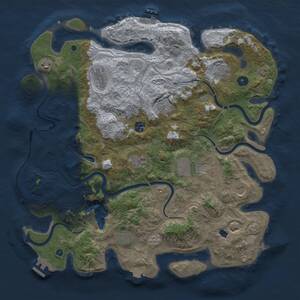 Thumbnail Rust Map: Procedural Map, Size: 4250, Seed: 1603151950, 16 Monuments