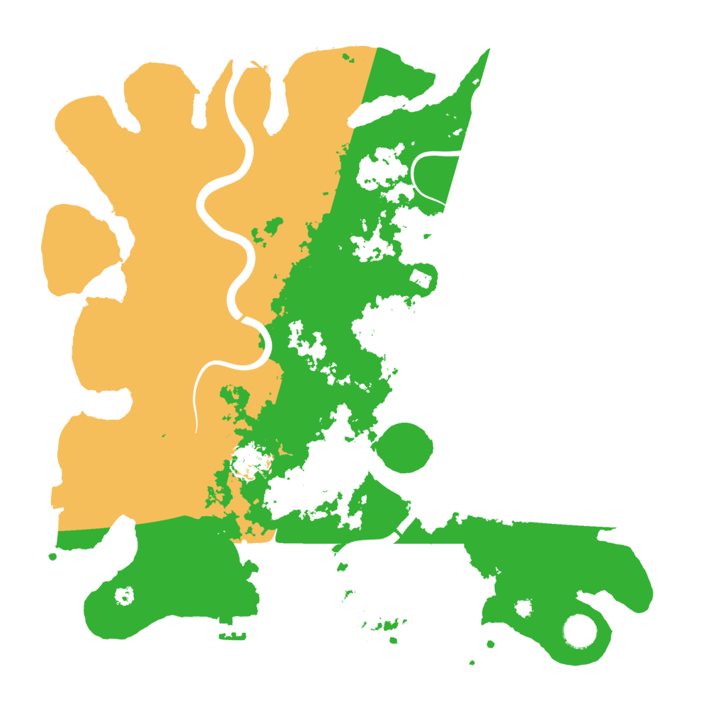 Biome Rust Map: Procedural Map, Size: 3800, Seed: 28096