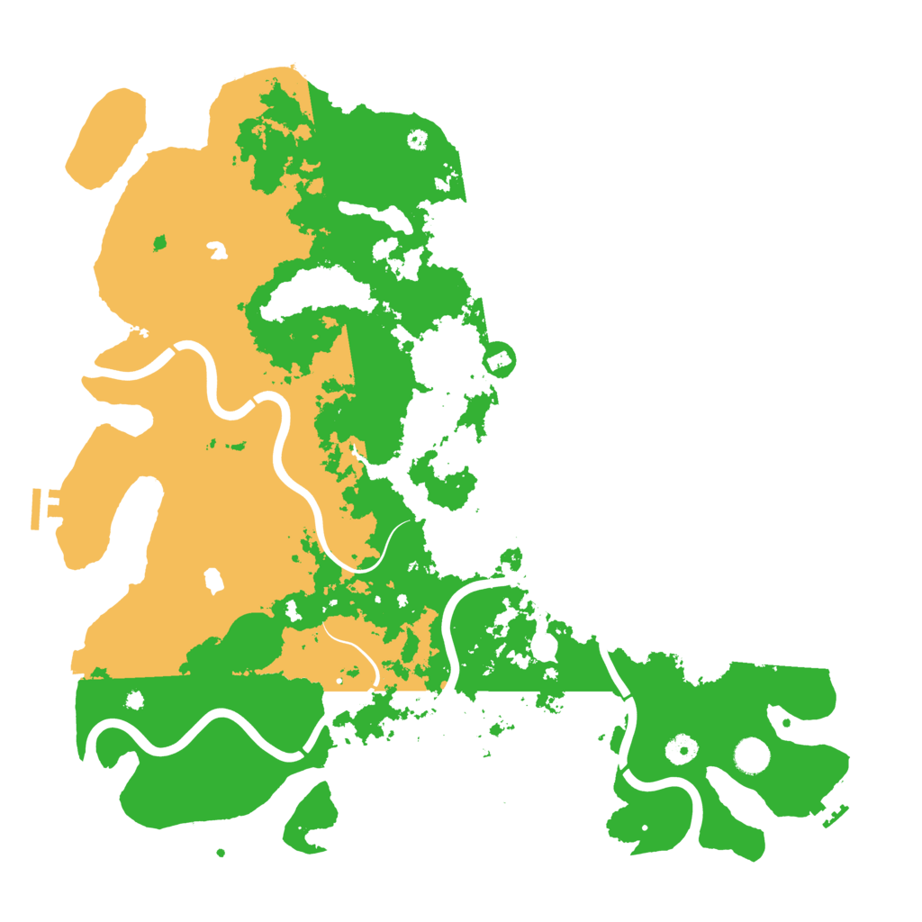 Biome Rust Map: Procedural Map, Size: 4500, Seed: 483352745