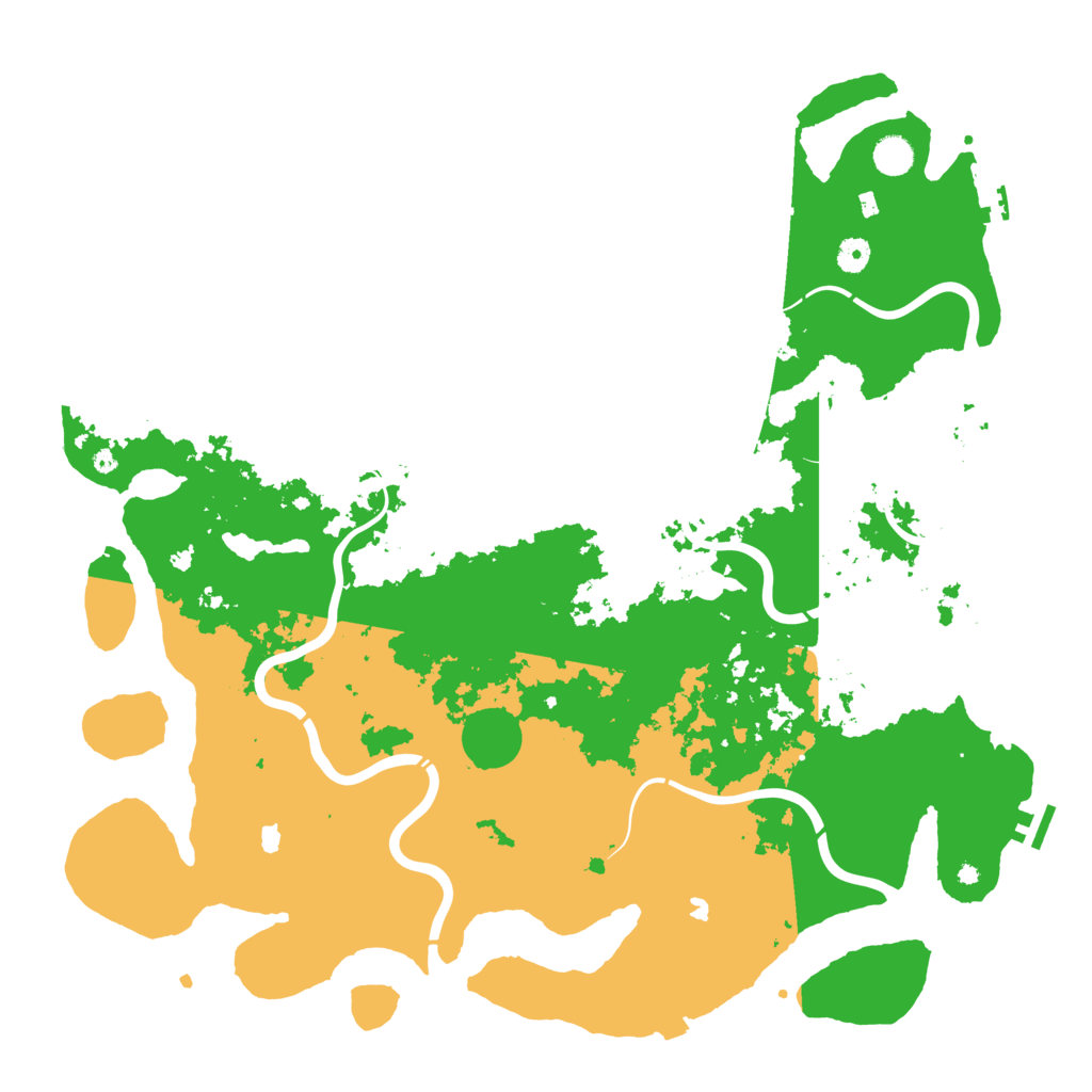 Biome Rust Map: Procedural Map, Size: 4800, Seed: 47945550