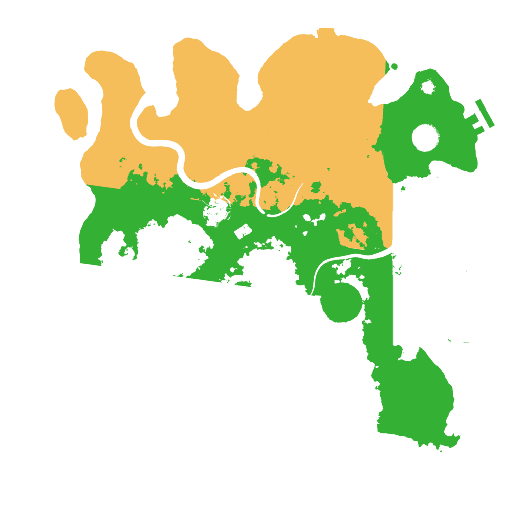 Biome Rust Map: Procedural Map, Size: 3500, Seed: 891332348
