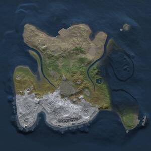 Thumbnail Rust Map: Procedural Map, Size: 2400, Seed: 1059216040, 6 Monuments