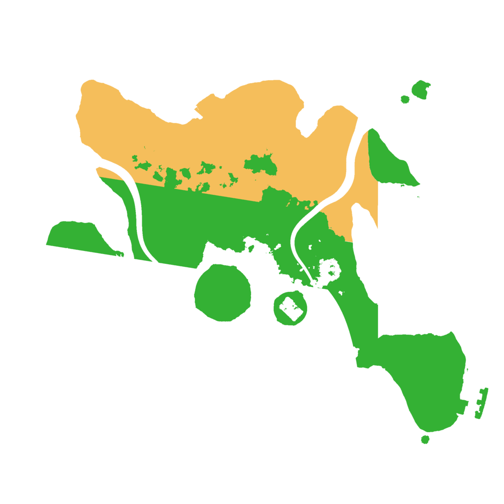 Biome Rust Map: Procedural Map, Size: 2400, Seed: 1059216040