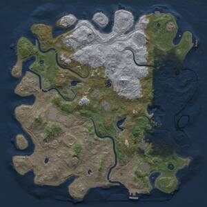 Thumbnail Rust Map: Procedural Map, Size: 4750, Seed: 920251, 16 Monuments