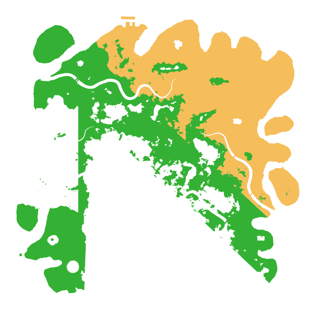 Biome Rust Map: Procedural Map, Size: 4500, Seed: 151231