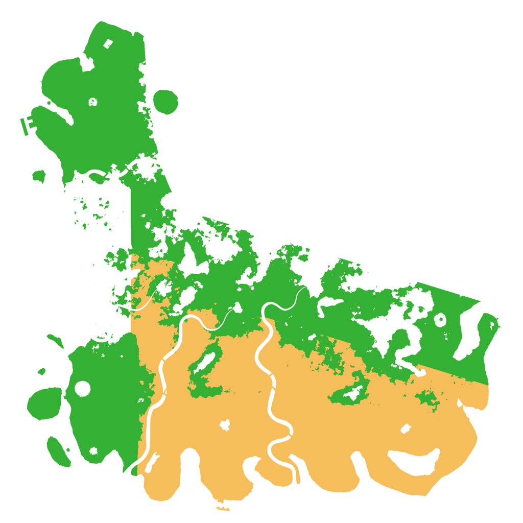 Biome Rust Map: Procedural Map, Size: 6000, Seed: 19216801
