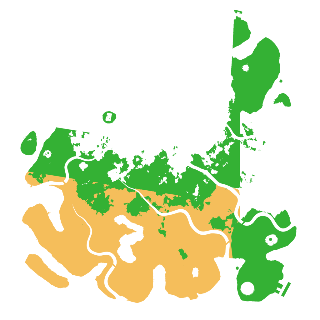 Biome Rust Map: Procedural Map, Size: 4200, Seed: 258617