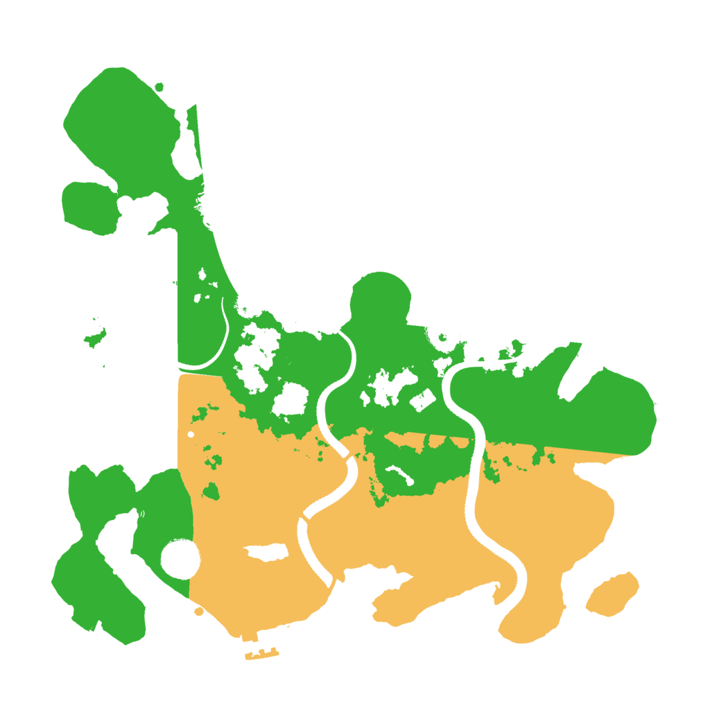 Biome Rust Map: Procedural Map, Size: 3200, Seed: 1020454071