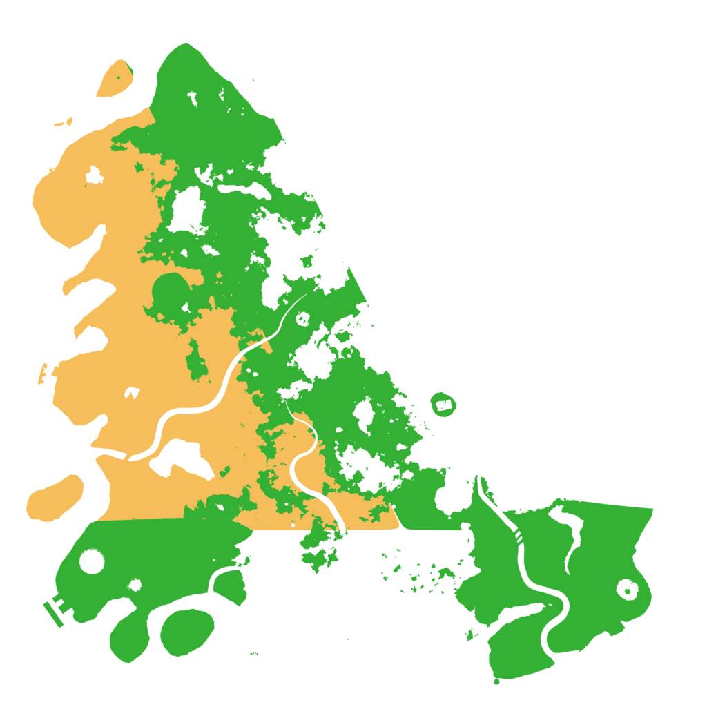 Biome Rust Map: Procedural Map, Size: 5000, Seed: 477933