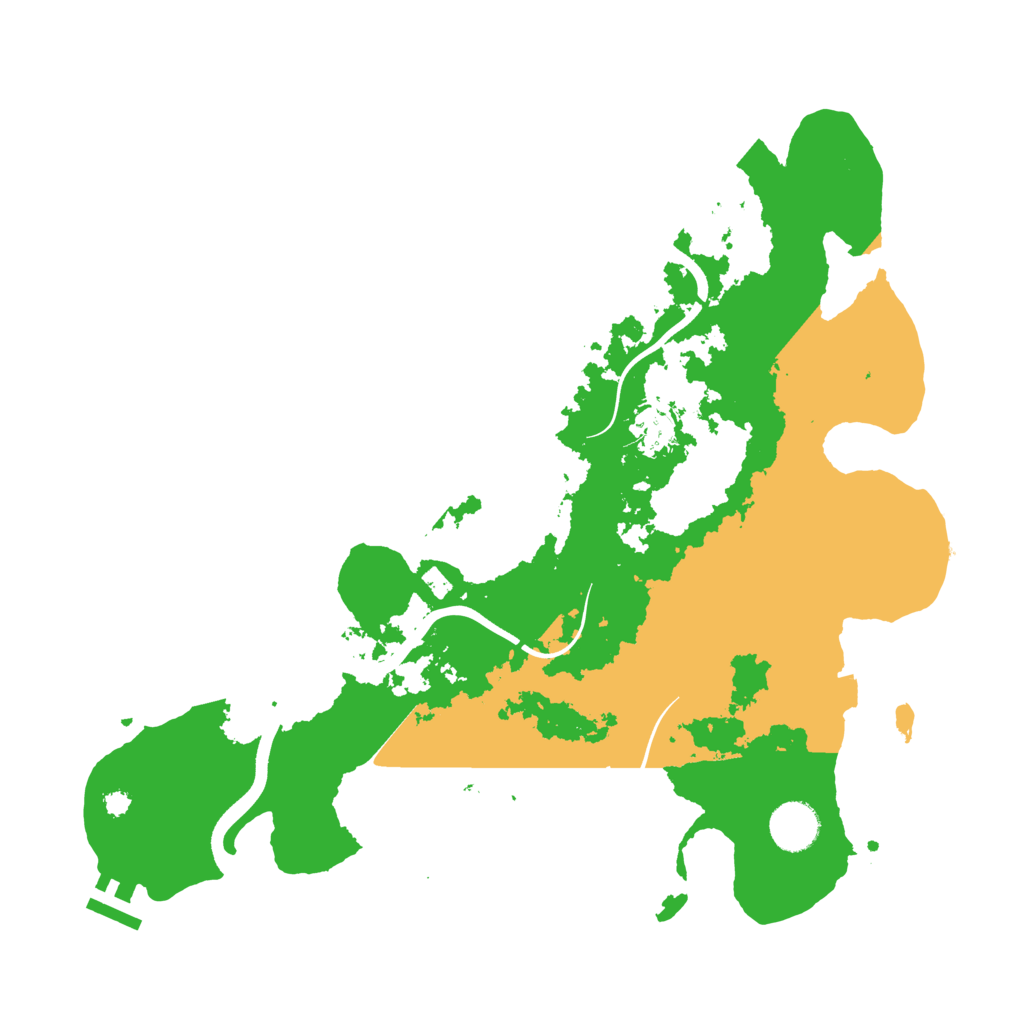 Biome Rust Map: Procedural Map, Size: 3650, Seed: 38268336
