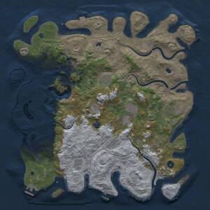 Thumbnail Rust Map: Procedural Map, Size: 4500, Seed: 1509511403, 17 Monuments