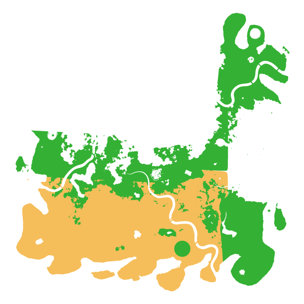 Biome Rust Map: Procedural Map, Size: 5000, Seed: 30599601