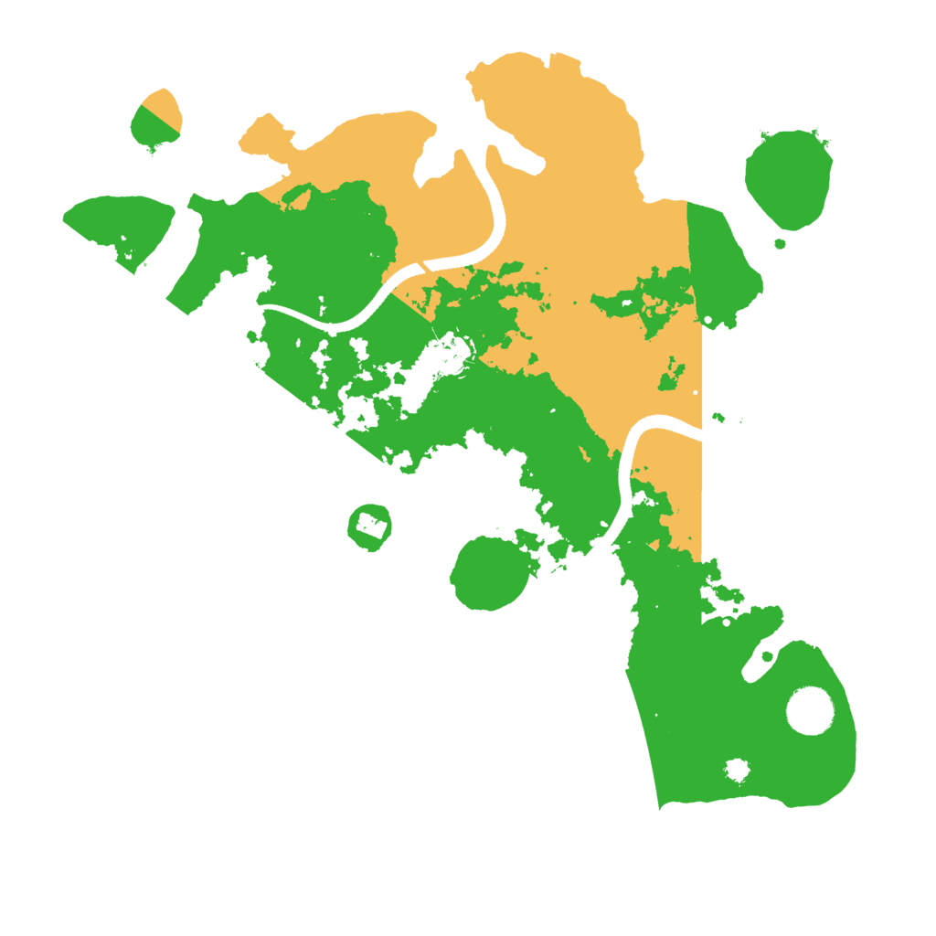 Biome Rust Map: Procedural Map, Size: 3500, Seed: 1990127680