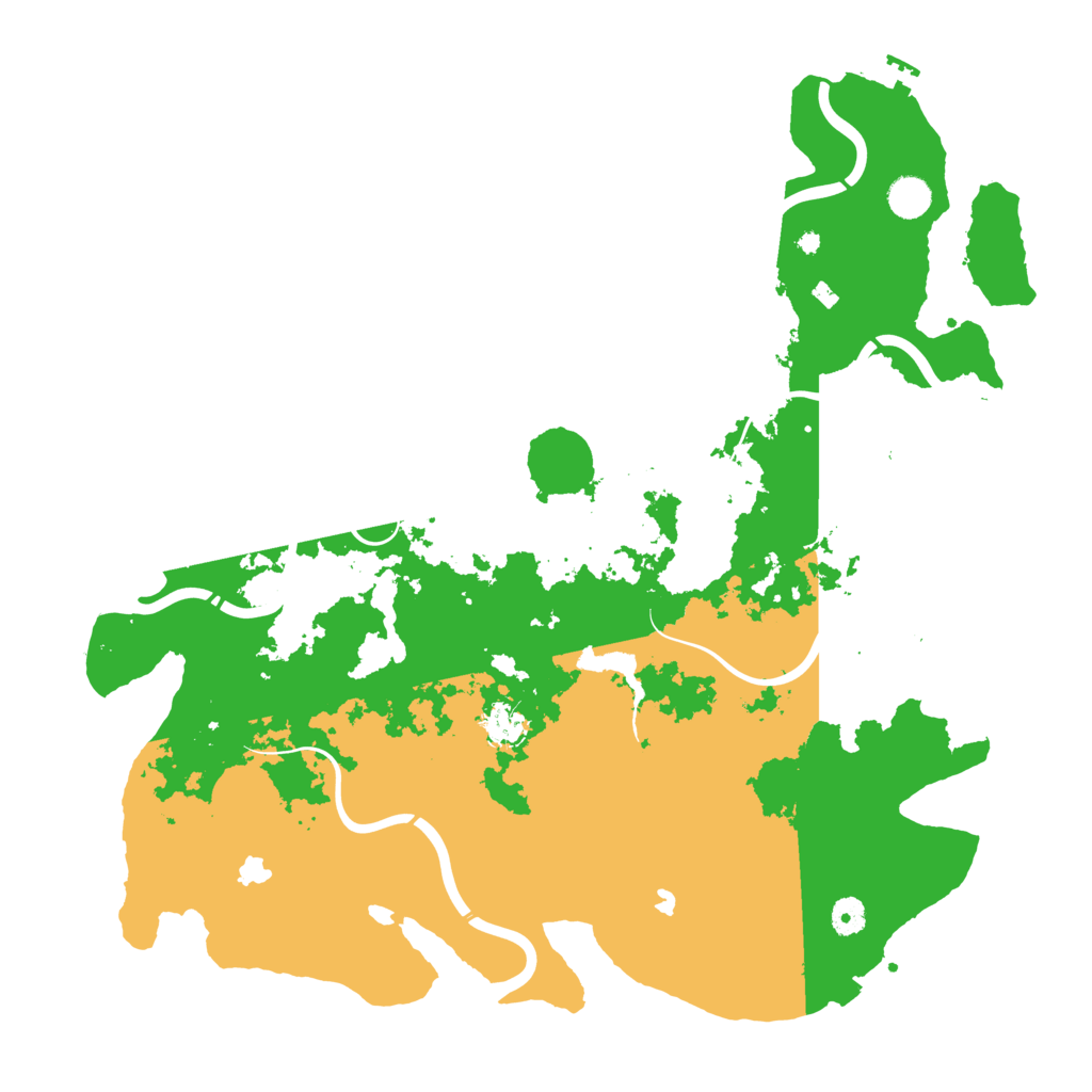 Biome Rust Map: Procedural Map, Size: 4500, Seed: 86292922