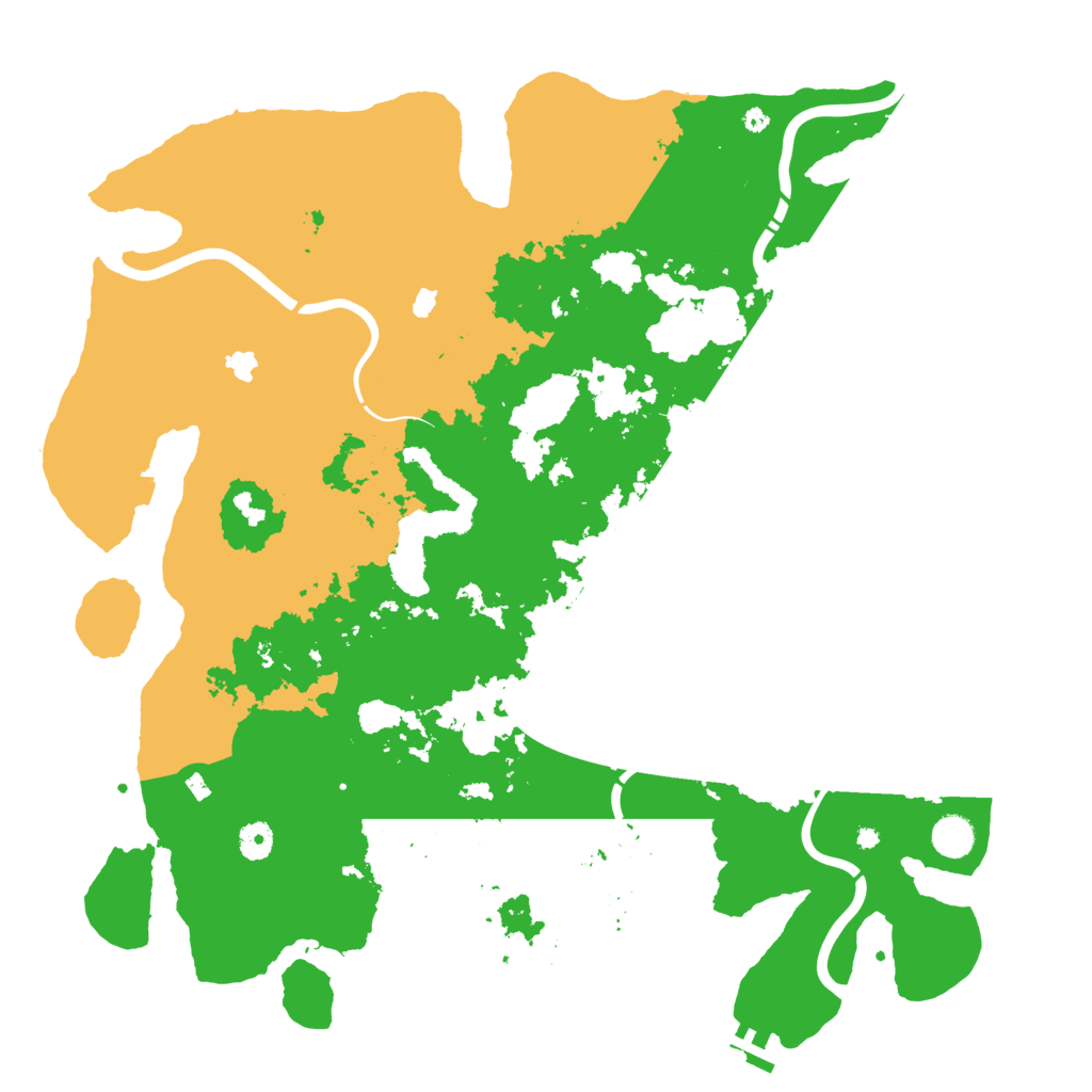 Biome Rust Map: Procedural Map, Size: 4500, Seed: 676187406