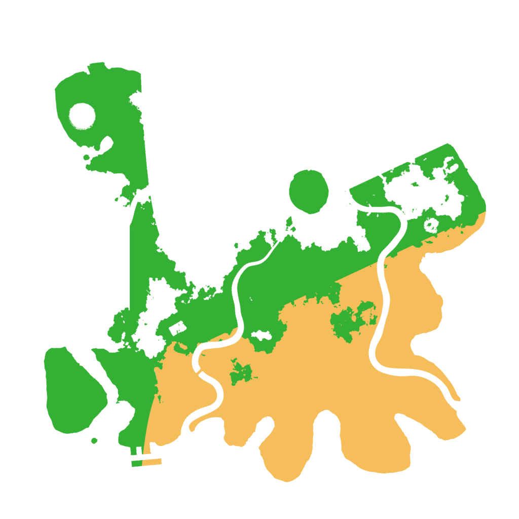 Biome Rust Map: Procedural Map, Size: 3500, Seed: 880771