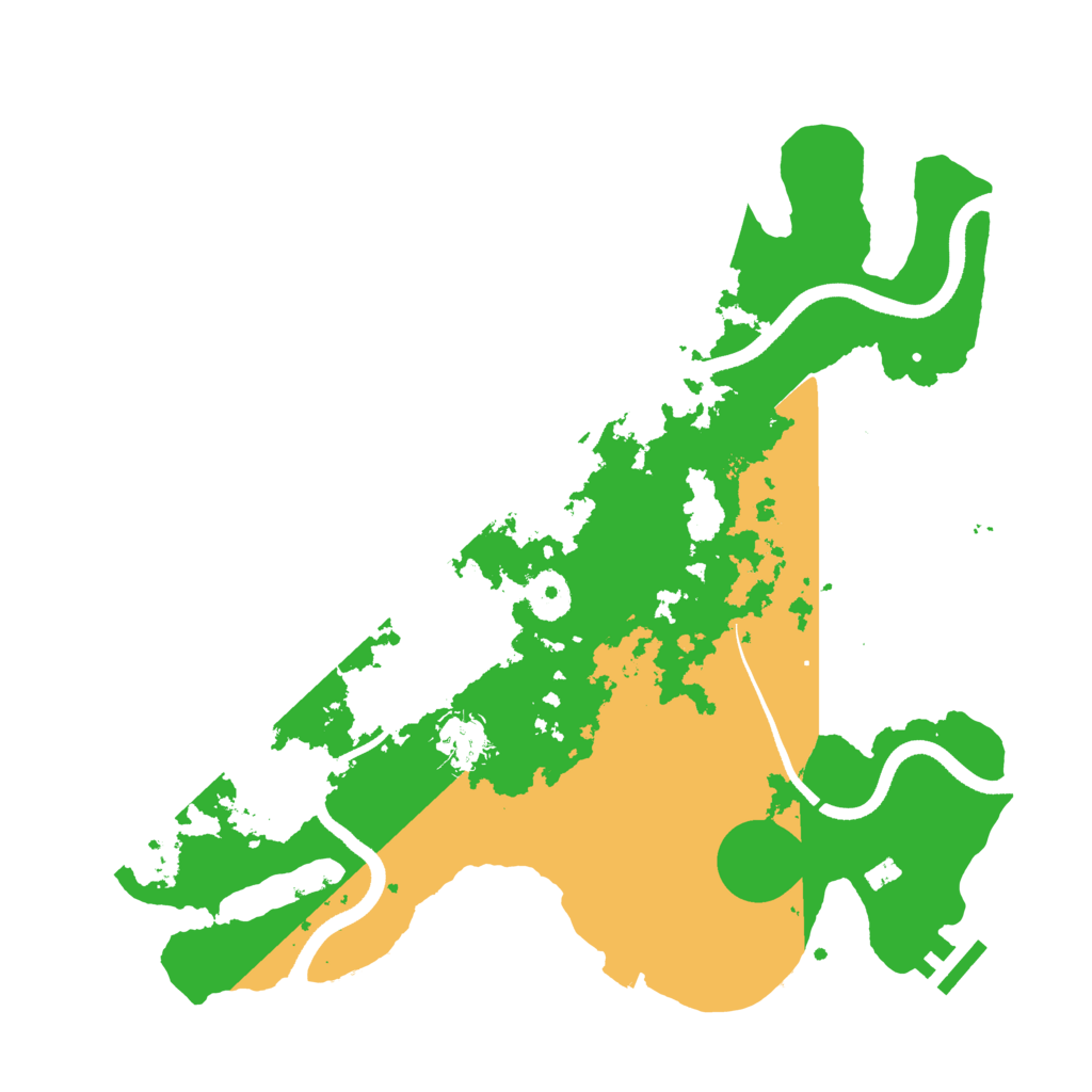 Biome Rust Map: Procedural Map, Size: 3500, Seed: 435687947