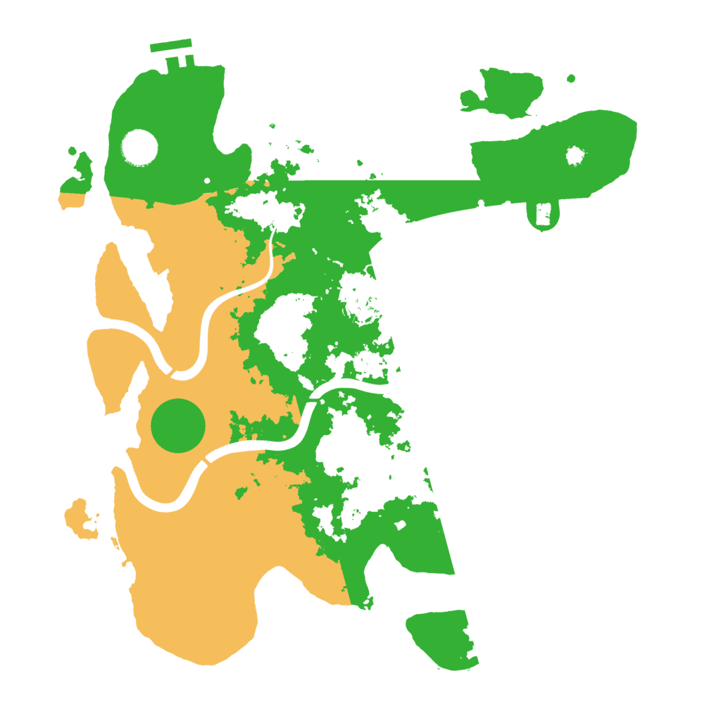 Biome Rust Map: Procedural Map, Size: 3500, Seed: 989310