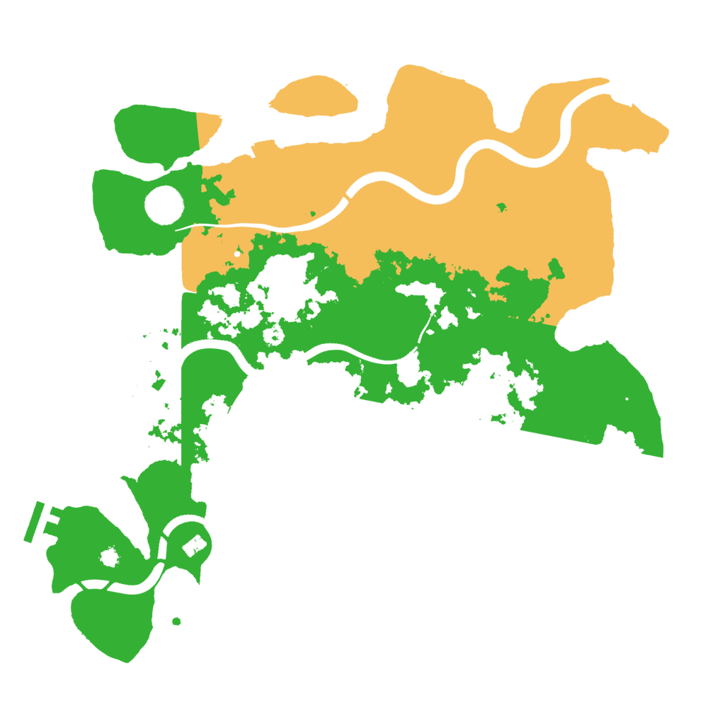 Biome Rust Map: Procedural Map, Size: 3500, Seed: 380193