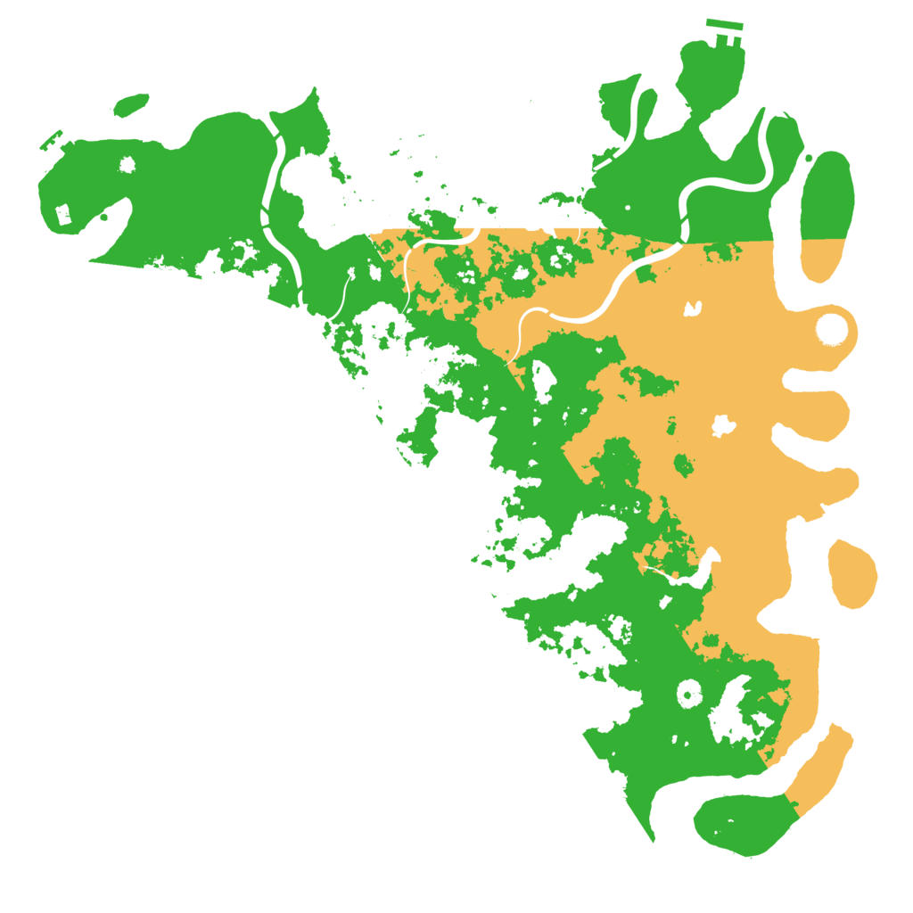 Biome Rust Map: Procedural Map, Size: 5000, Seed: 393274