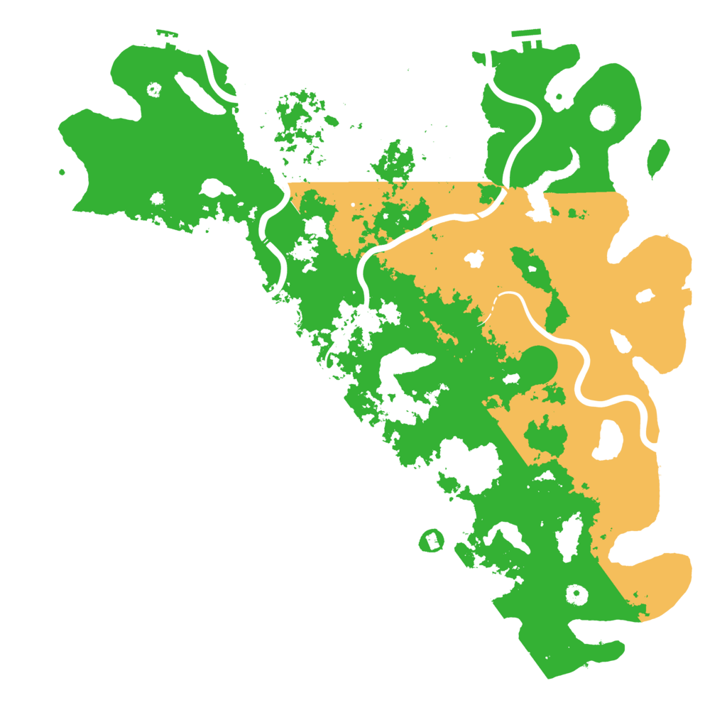 Biome Rust Map: Procedural Map, Size: 5000, Seed: 720961333