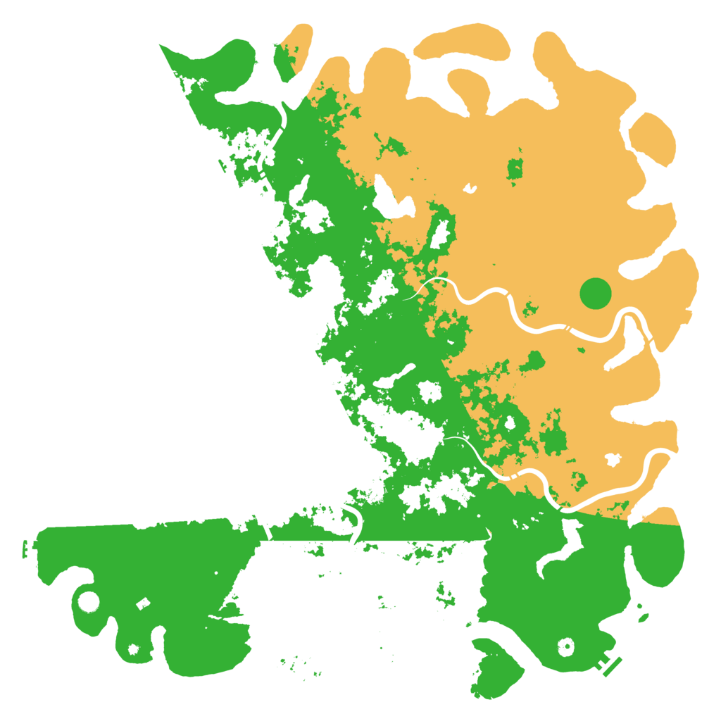 Biome Rust Map: Procedural Map, Size: 6000, Seed: 441558775