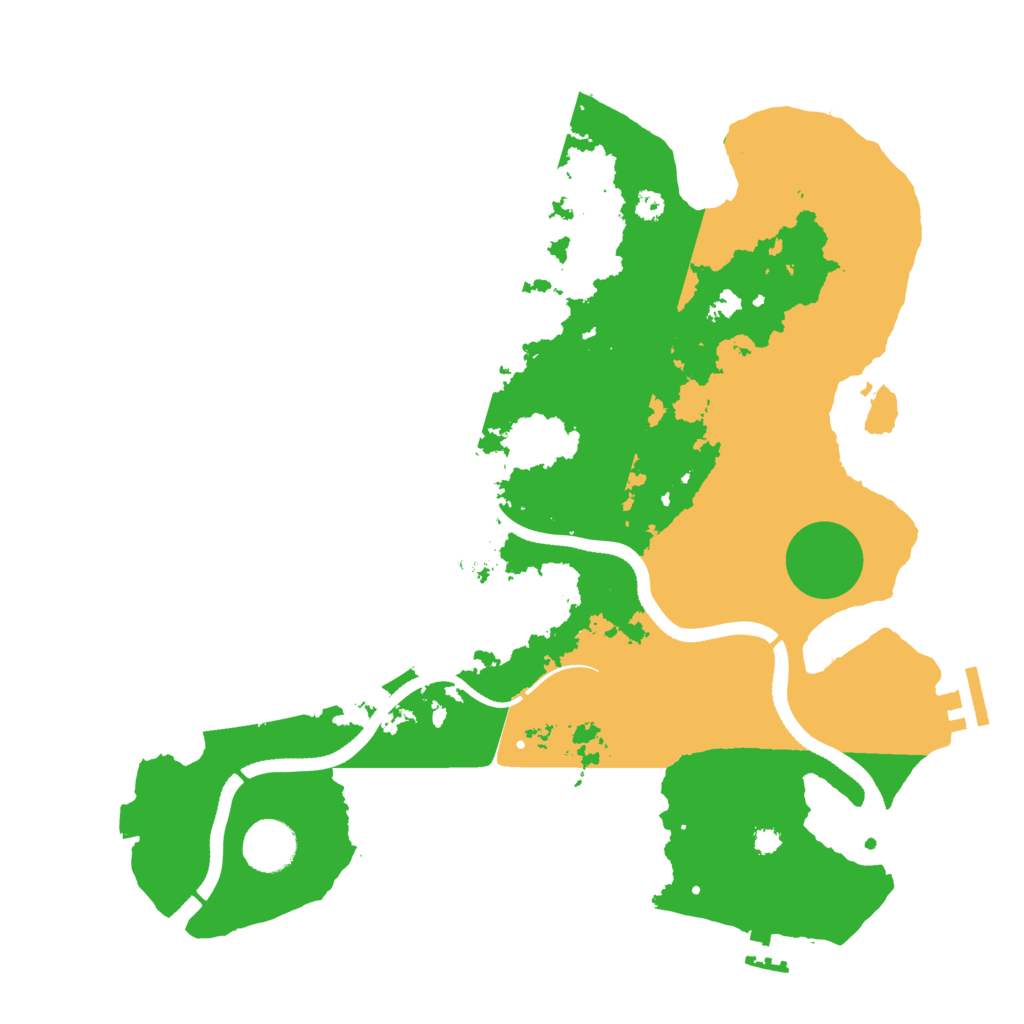 Biome Rust Map: Procedural Map, Size: 3500, Seed: 1340273334