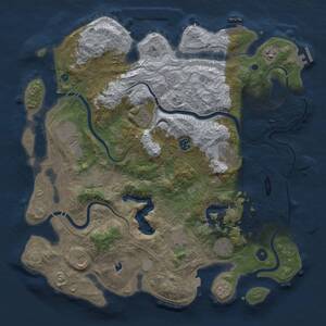 Thumbnail Rust Map: Procedural Map, Size: 4250, Seed: 1432863978, 17 Monuments