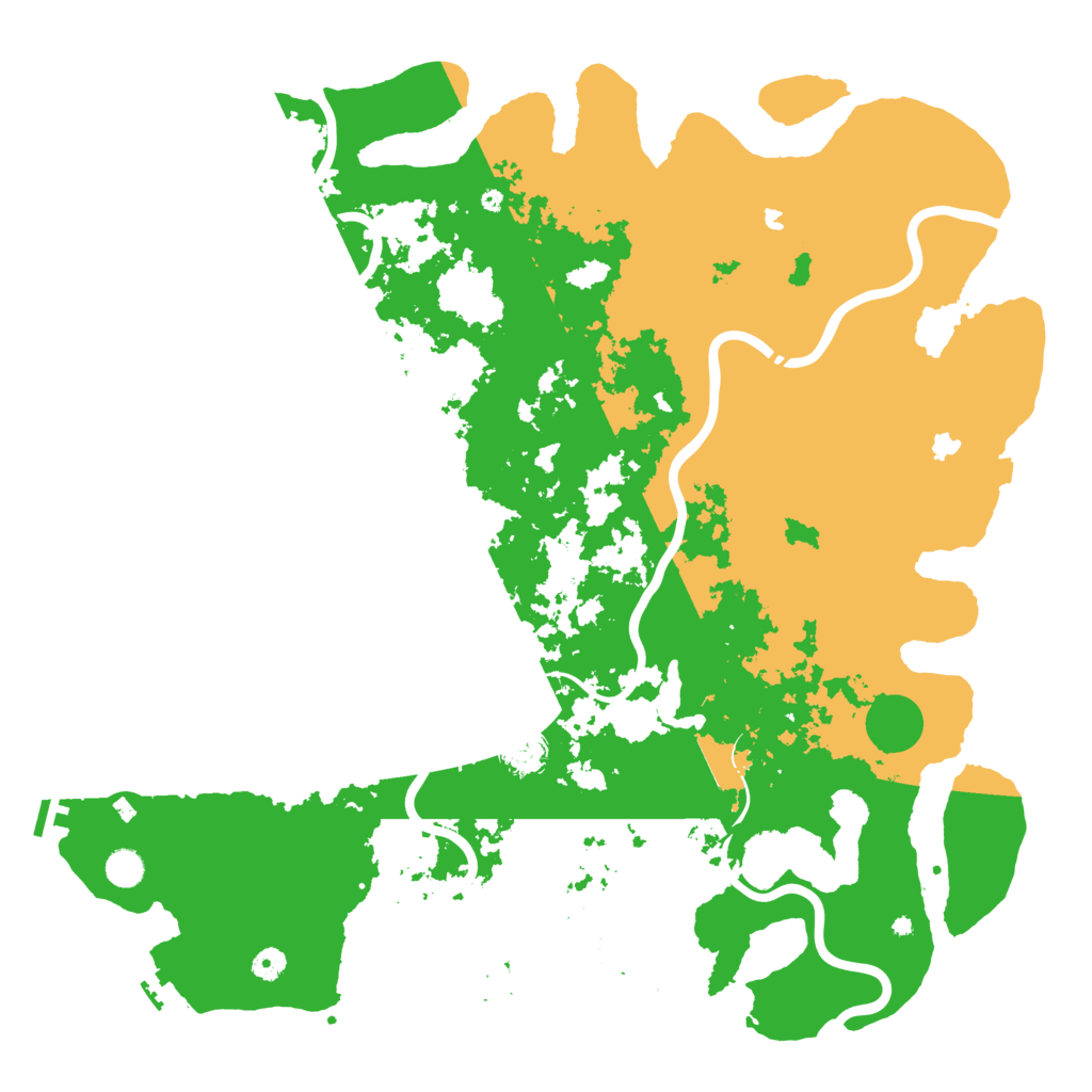 Biome Rust Map: Procedural Map, Size: 4999, Seed: 1825555369