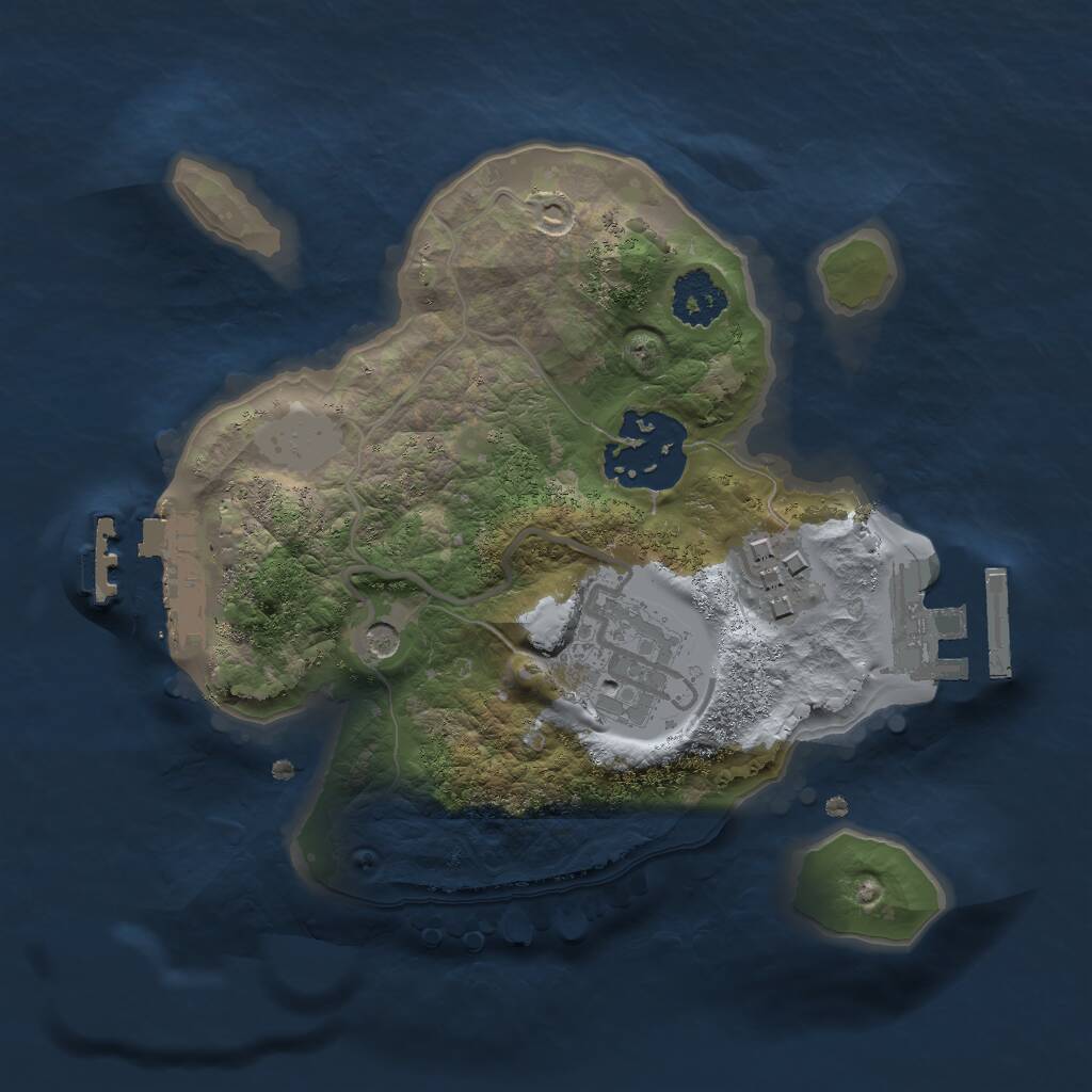 Rust Map: Procedural Map, Size: 2000, Seed: 537941, 7 Monuments