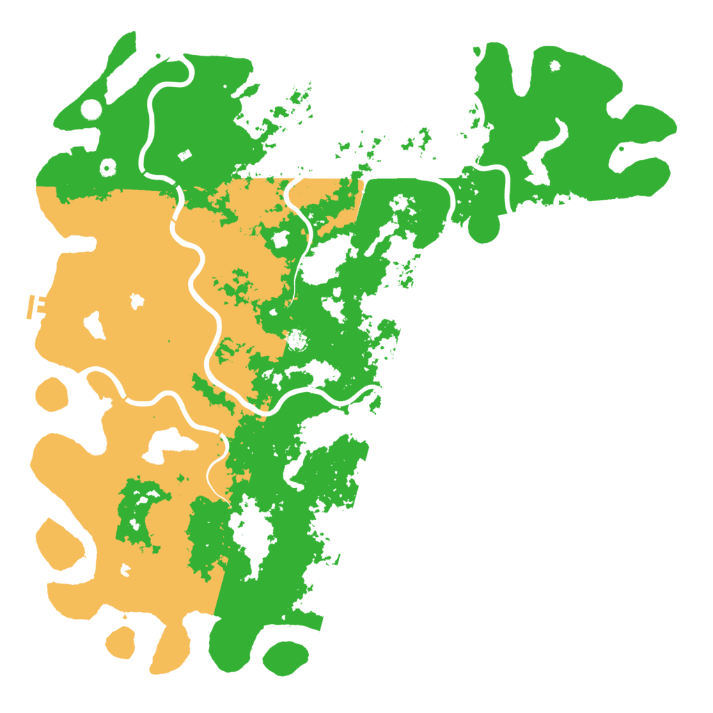 Biome Rust Map: Procedural Map, Size: 6000, Seed: 3432