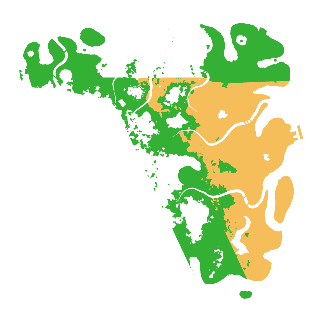Biome Rust Map: Procedural Map, Size: 4500, Seed: 97488205