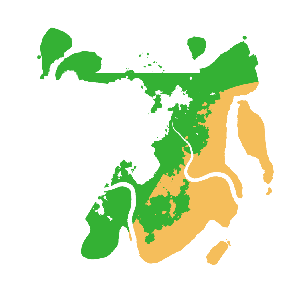 Biome Rust Map: Procedural Map, Size: 3000, Seed: 29284