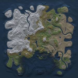 Thumbnail Rust Map: Procedural Map, Size: 4500, Seed: 478682197, 17 Monuments