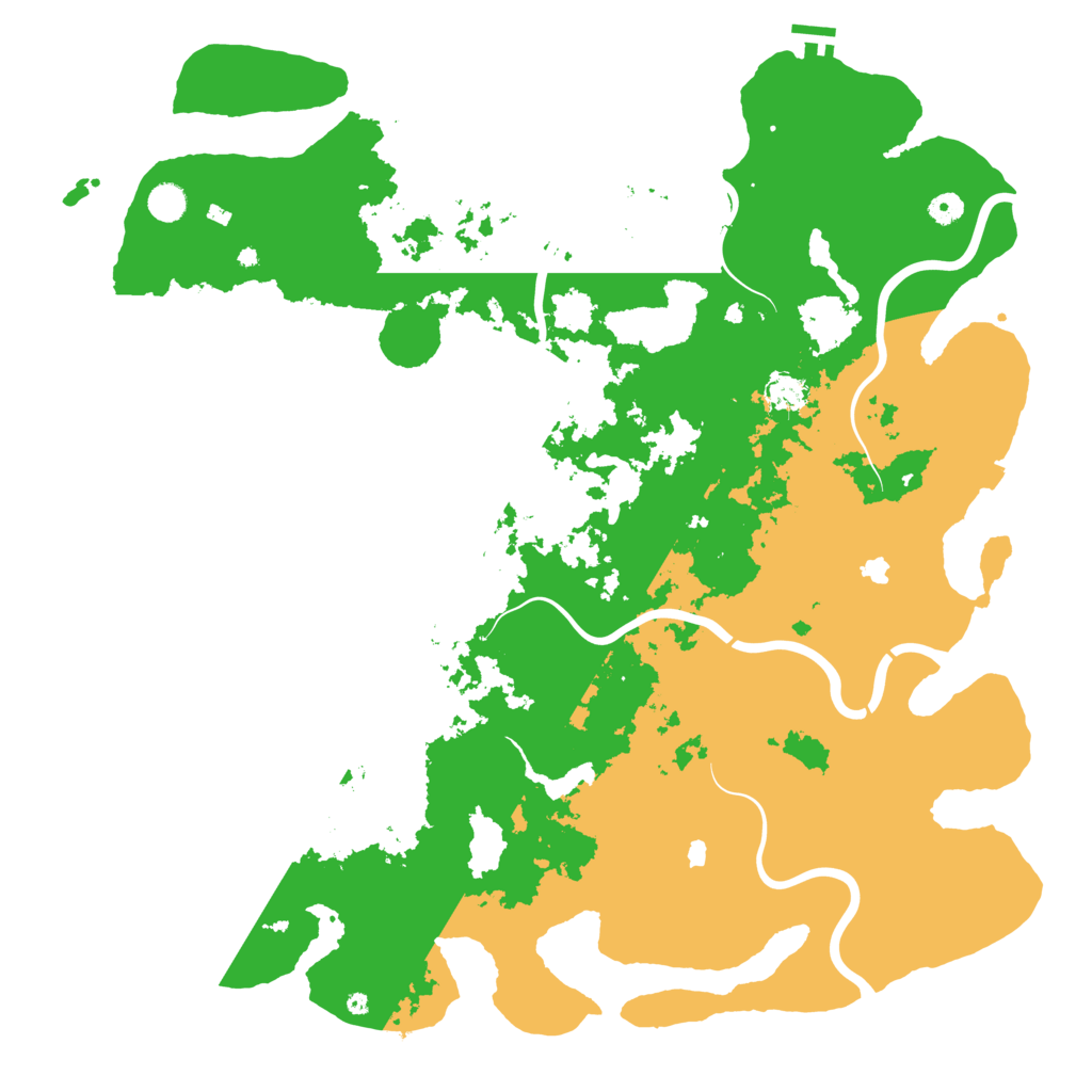 Biome Rust Map: Procedural Map, Size: 5000, Seed: 648266