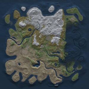 Thumbnail Rust Map: Procedural Map, Size: 4250, Seed: 96311335, 14 Monuments