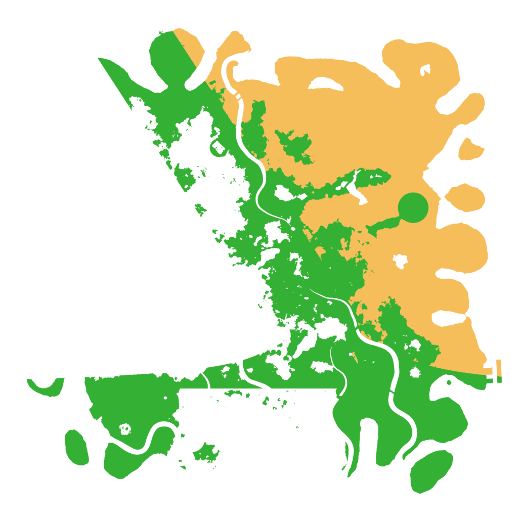 Biome Rust Map: Procedural Map, Size: 4500, Seed: 83713738